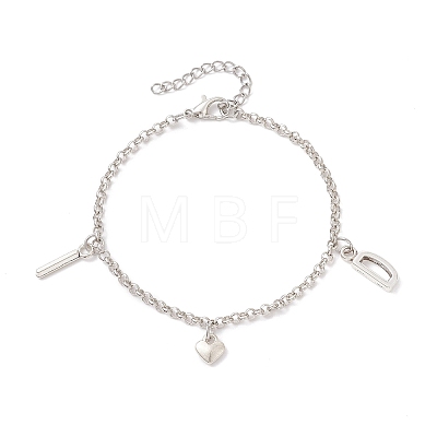 Alloy Charms Bracelets BJEW-JB12906-1