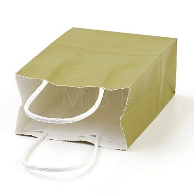 Pure Color Kraft Paper Bags AJEW-G020-C-06-1