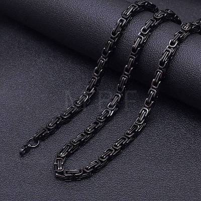 Stainless Steel Byzantine Chains Necklaces for Men FS-WG56795-96-1