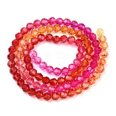 Transparent Glass Beads Strands GLAA-E036-07K-1