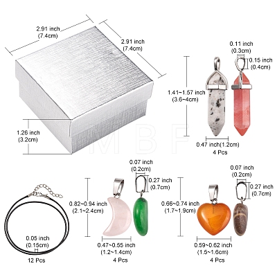 DIY Gemstone Necklace Making Kit DIY-FS0003-59-1