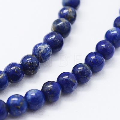 Natural Lapis Lazuli Beads Strands G-F561-4mm-G-1