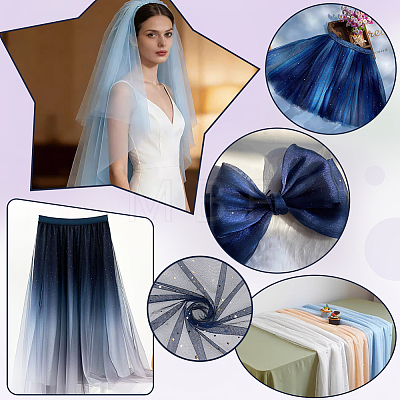 10 Yards Polyester Fabrics DIY-WH0308-931-1