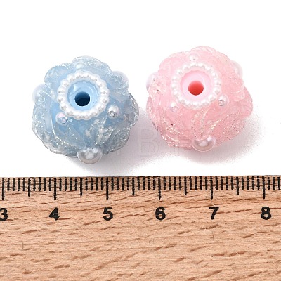 Opaque Acrylic & Plastic Pearl Beads OACR-D039-04-1
