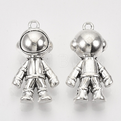 Tibetan Style Alloy Pendants TIBEP-T009-42AS-RS-1