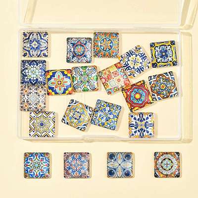 1 Bag Glass Cabochons GGLA-FS0001-19A-1