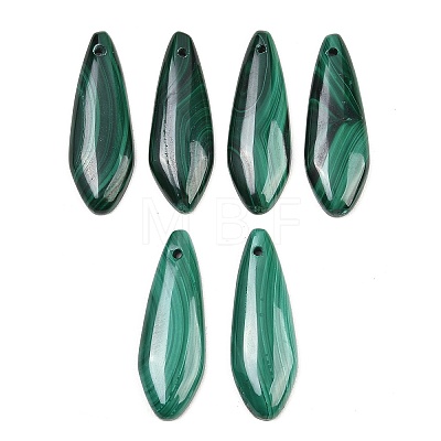Natural Malachite Pendants G-B187-01A-01-1