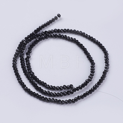 Opaque Solid Color Glass Bead Strands GLAA-F076-A14-1