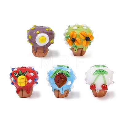 Handmade Bumpy Lampwork Beads LA-CBA1E53-03-1