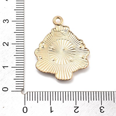 Christmas Theme Alloy Enamel Pendants X-ENAM-D060-04F-1