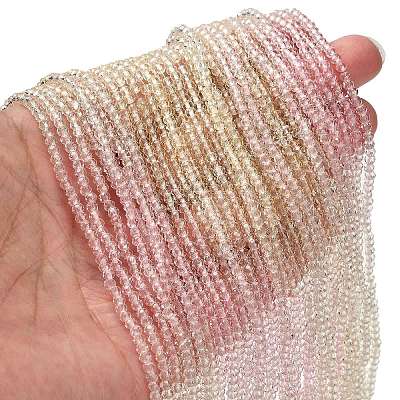 Transparent Painted Glass Beads Strands DGLA-A034-T1mm-A25-1