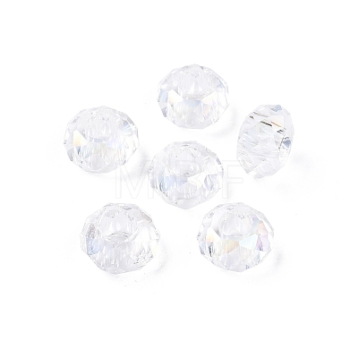 Transparent Glass European Beads GPDL-N005-D14mm-A01-1