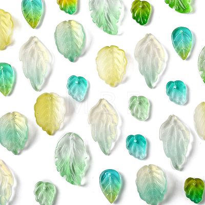 120Pcs 8 Styles Glass Pendants GLAA-FS0002-45-1