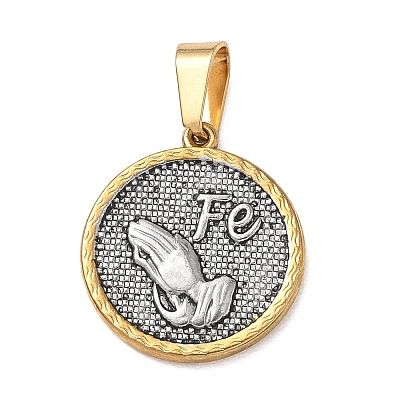 Religion 304 Stainless Steel Pendants STAS-H264-13C-ASG-1