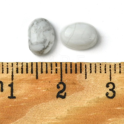 Natural Howlite Cabochons G-A094-01B-60-1