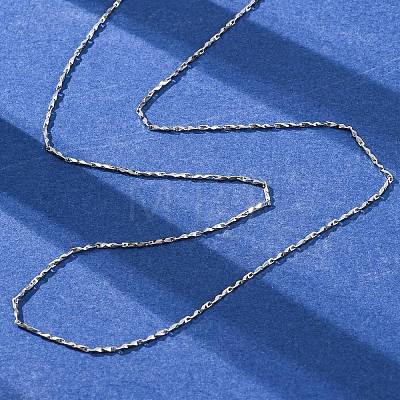 Brass Textured Bar Link Chain Necklaces NJEW-D302-65P-1