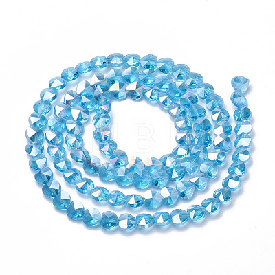 Electroplate Glass Beads EGLA-Q091-14mm-A10-1