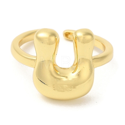 Brass Open Cuff Rings RJEW-U008-06U-G-1