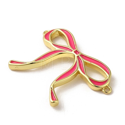 Brass Enamel Connector Charms KK-D098-01G-02-1