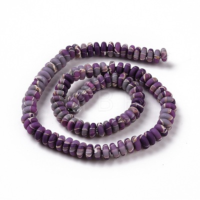 Handmade Polyester Clay Beads Strand X-CLAY-P001-04A-1