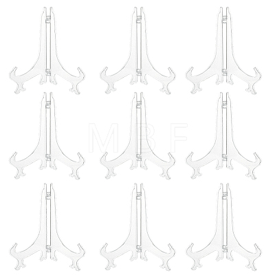 10Pcs Folding Plastic Decorative Plate Display Easels ODIS-GO0001-13-1