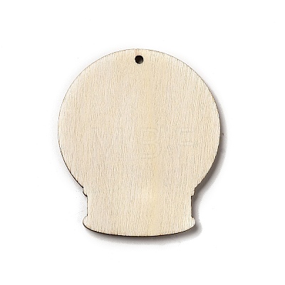 Single Face Printed Wood Pendants WOOD-H102-02I-1