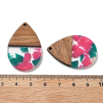 Resin and Walnut Pendants FIND-R051-15D-1