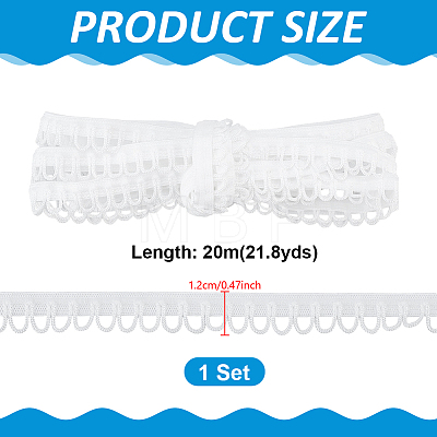 20M Polyester Lace Ribbon OCOR-PH0036-21B-1