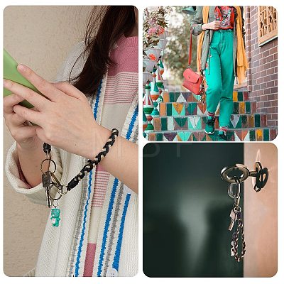 Boho Macrame Wristlet Keychain Keying KEYC-SW00004-03-1