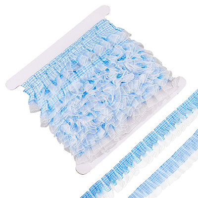 10 Yards Polyester Lace Ribbons SRIB-OC0001-13A-1