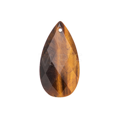 Natural Tiger Eye Pendants PW-WGD145F-09-1