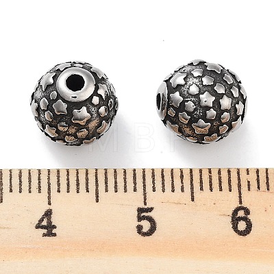304 Stainless Steel Beads STAS-M057-33AS-1