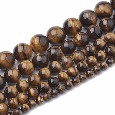 Natural Tiger Eye Beads Strands G-S333-10mm-001-1