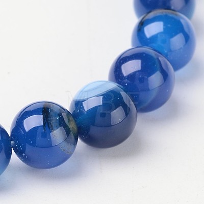 Natural Striped Agate/Banded Agate Beads X-AGAT-8D-8-1