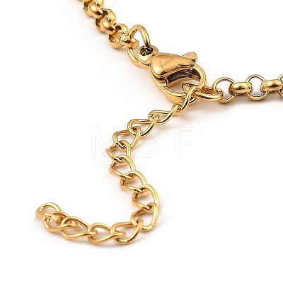 201 Stainless Steel Link Bracelet for Women BJEW-D062-01B-1
