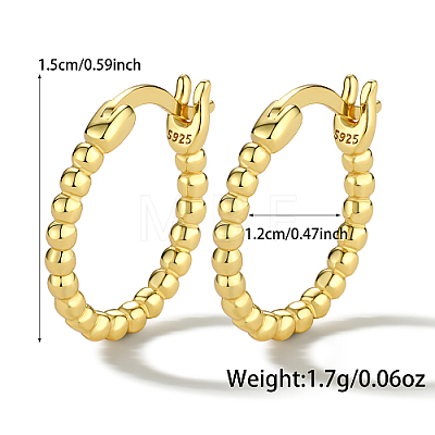 925 Sterling Silver Hoop Earrings for Women PO2404-2-1