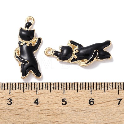 Alloy Enamel Pendants X-ENAM-O001-08K-G-1