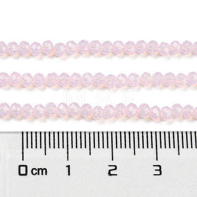 Baking Painted Transparent Glass Beads Strands DGLA-A034-J2mm-B04-1