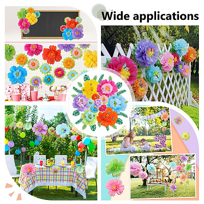 Paper Flower Ball Pendant Decorations DIY-AR0005-36-1