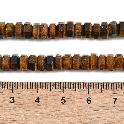 Natural Tiger Eye Beads Strands G-G317-A27-3X6MM-1