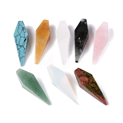 Natural & Synthetic Mixed Stone Pendants G-N362-22-1