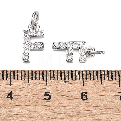 SHEGRACE Brass Micro Pave Clear Cubic Zirconia Pendants XGRQ29622-394P-F-1