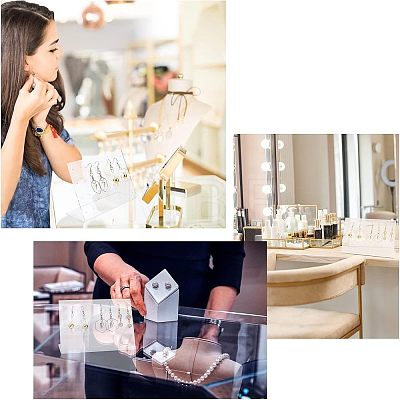 Acrylic Earring Displays EDIS-WH0013-04-1