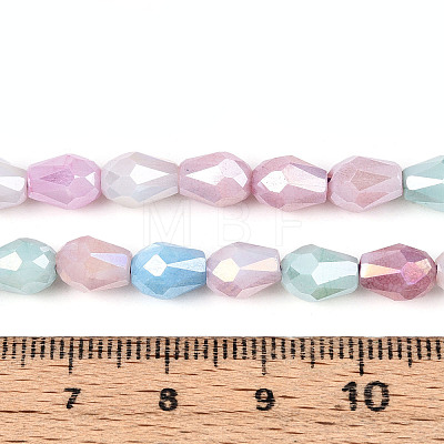 Anti-Tarnish Electroplate Glass Beads Strands GLAA-T025-13A-02-1