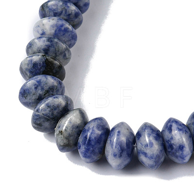Natural Blue Spot Jasper Beads Strands G-F743-05B-1