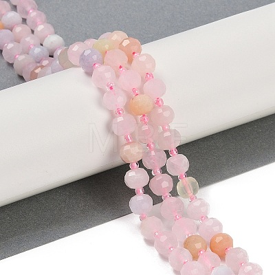 Natural Morganite Beads Strands G-H057-A03-01-1