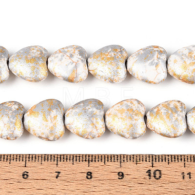 Spray Painted Synthetic Turquoise Beads Strands G-N352-28A-01-1