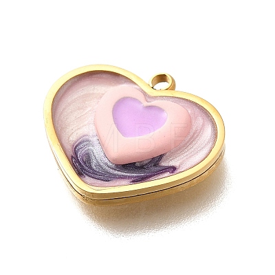 Brass Enamel Pendants LS-STAS-Q347-01G-B-1-1
