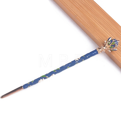 Alloy Enamel Flower Hair Sticks PW-WG7B4CF-03-1