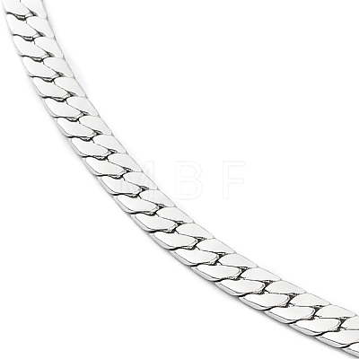 304 Stainless Steel Cuban Link Chain Necklace NJEW-K249-01B-P-1